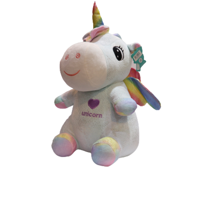 عروسک یونیکورن Unicorn بالدار سفید ارتفاع 53 سانتی متر -اسباب بازی